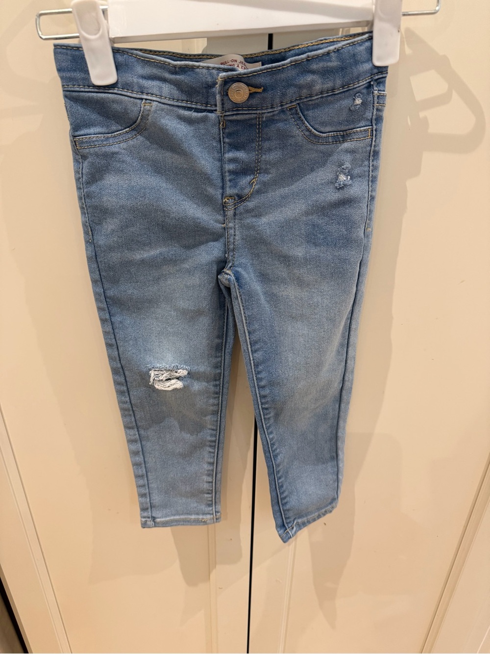 Levi’s 3t Girls Light Blue Distressed Skinny Jeans